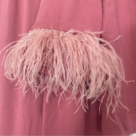 Sleeper Black Tie Pajama with Detachable Feathers in Burgundy - Picture 6 of 6